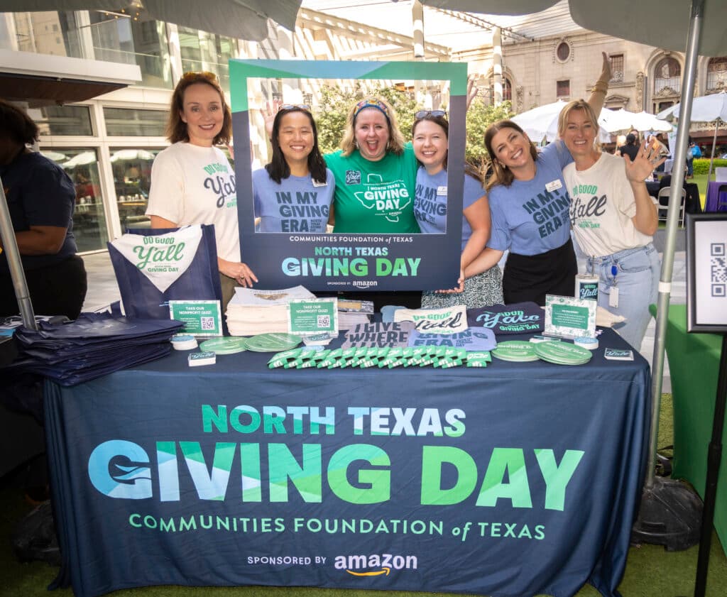 North Texas Giving Day — Communities Foundation of Texas team at the branded booth